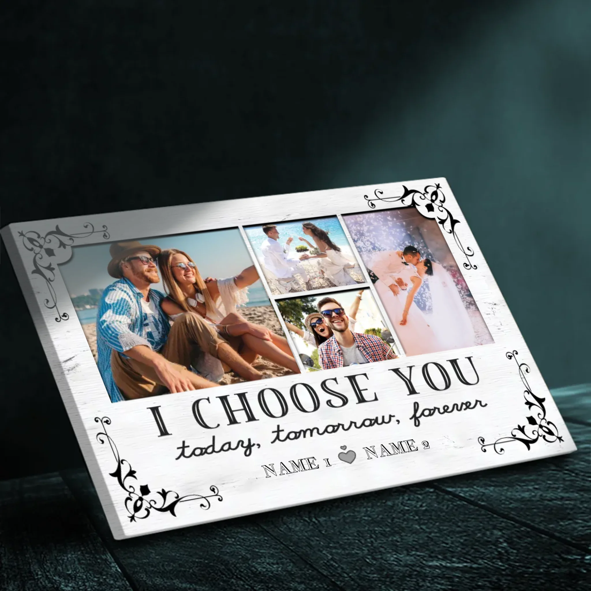 Customizable Wedding Canvas – I Choose You – Forever Love – 89Prints