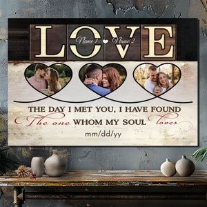 Customizable Wedding Canvas – Love, Soulmate Forever – 89Prints