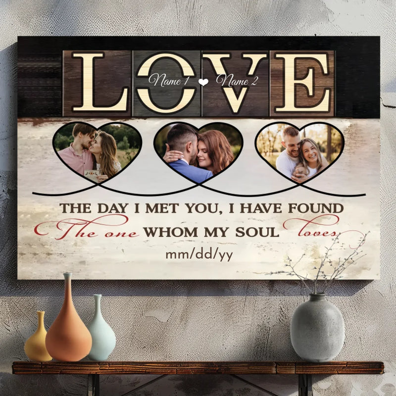 Customizable Wedding Canvas – Love, Soulmate Forever – 89Prints