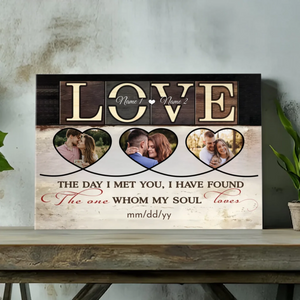 Customizable Wedding Canvas – Love, Soulmate Forever – 89Prints