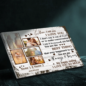Customizable Wedding Canvas – Always and Forever Love – 89Prints