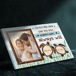 Customizable Wedding Canvas – Loved You Then, Love You Still | 89Prints