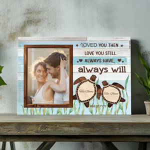 Customizable Wedding Canvas – Loved You Then, Love You Still | 89Prints