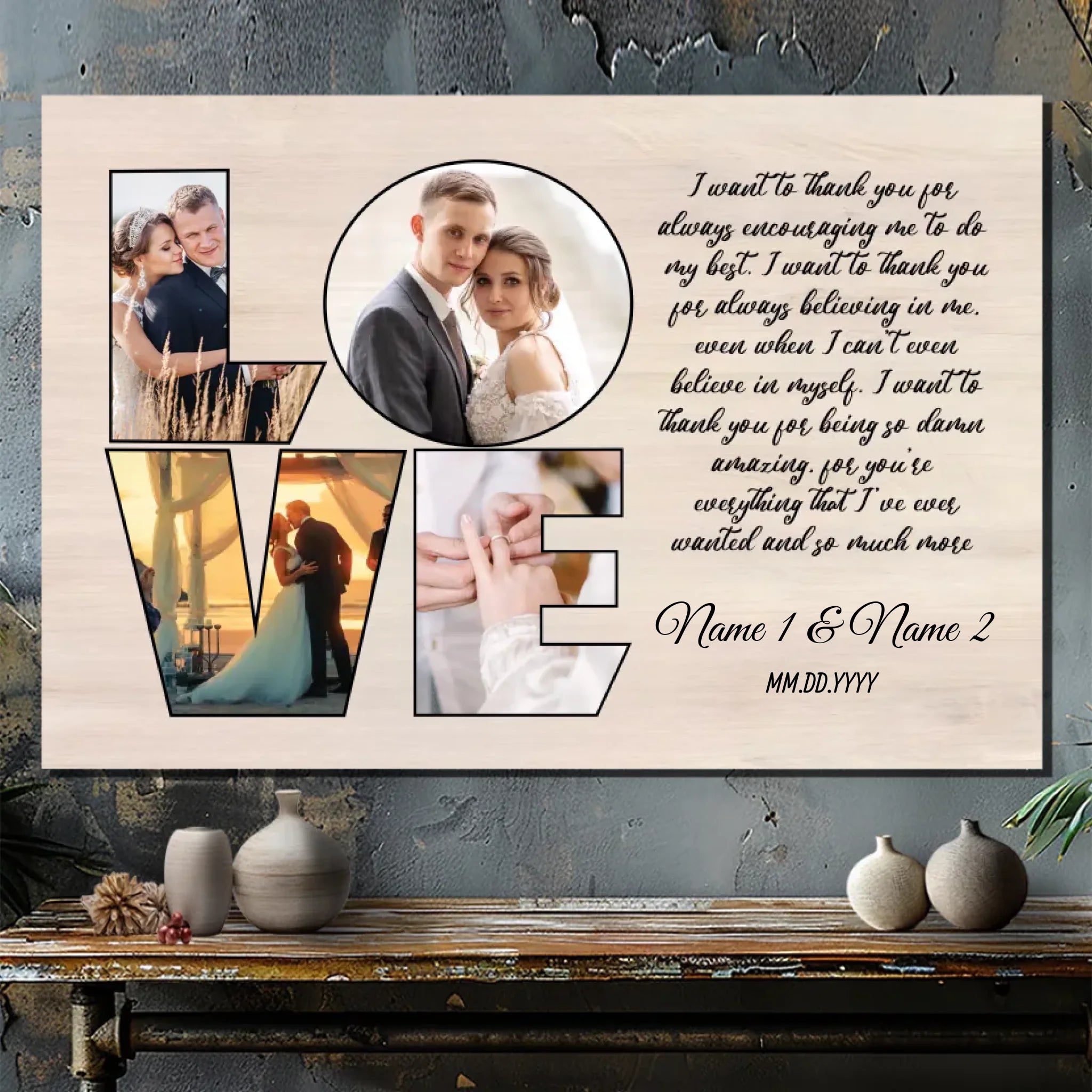 Customizable Wedding Canvas | 