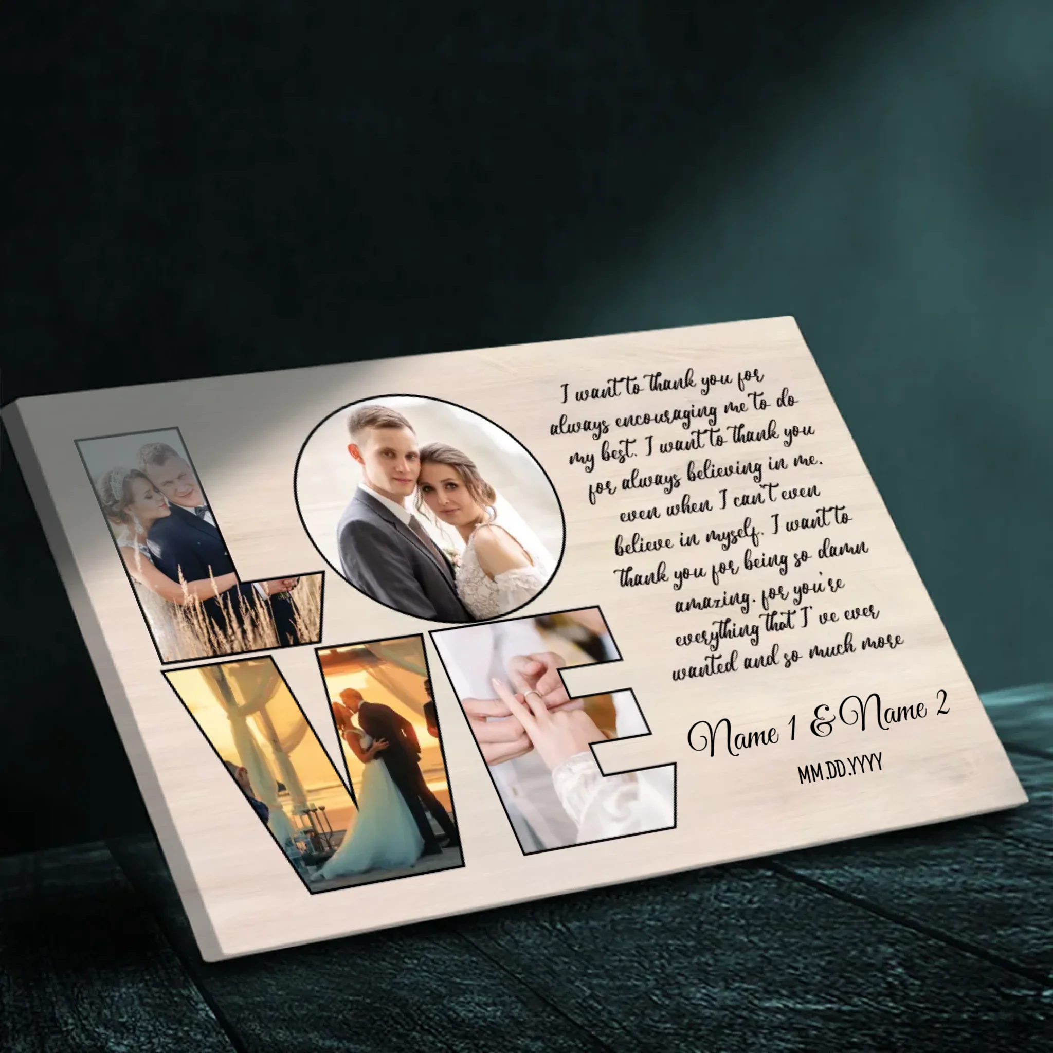 Customizable Wedding Canvas | 