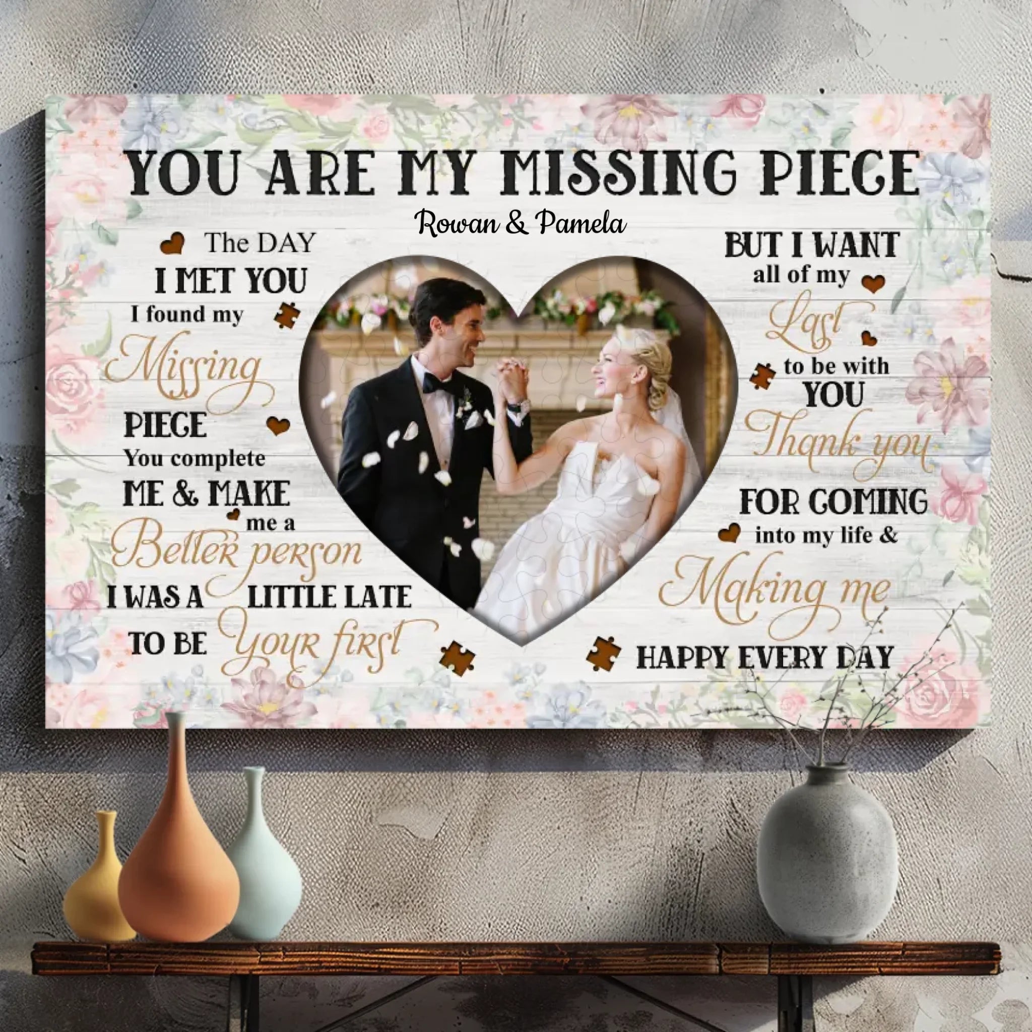 Customizable Wedding Canvas | 