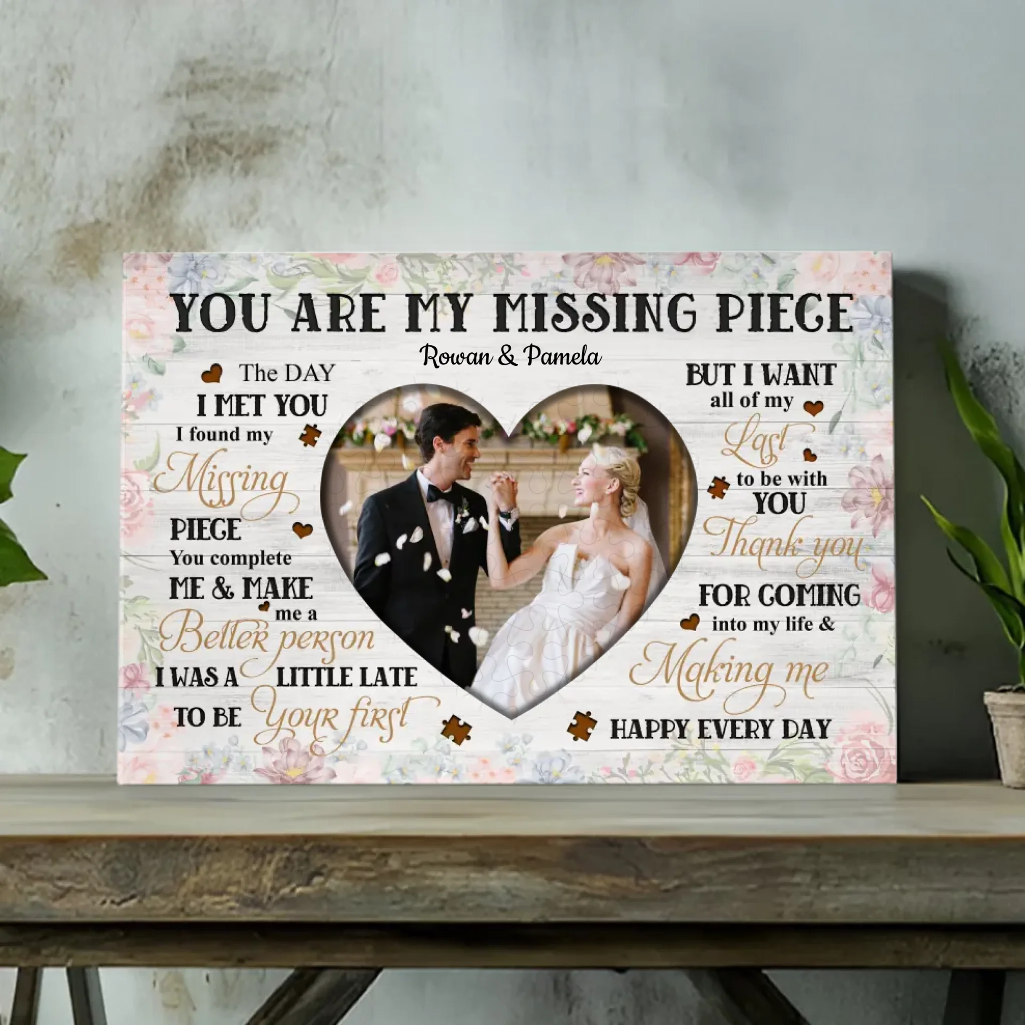 Customizable Wedding Canvas | 