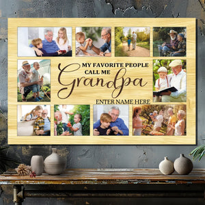 Customizable Canvas for Grandpa: Celebrate Your Favorite People | 89Prints