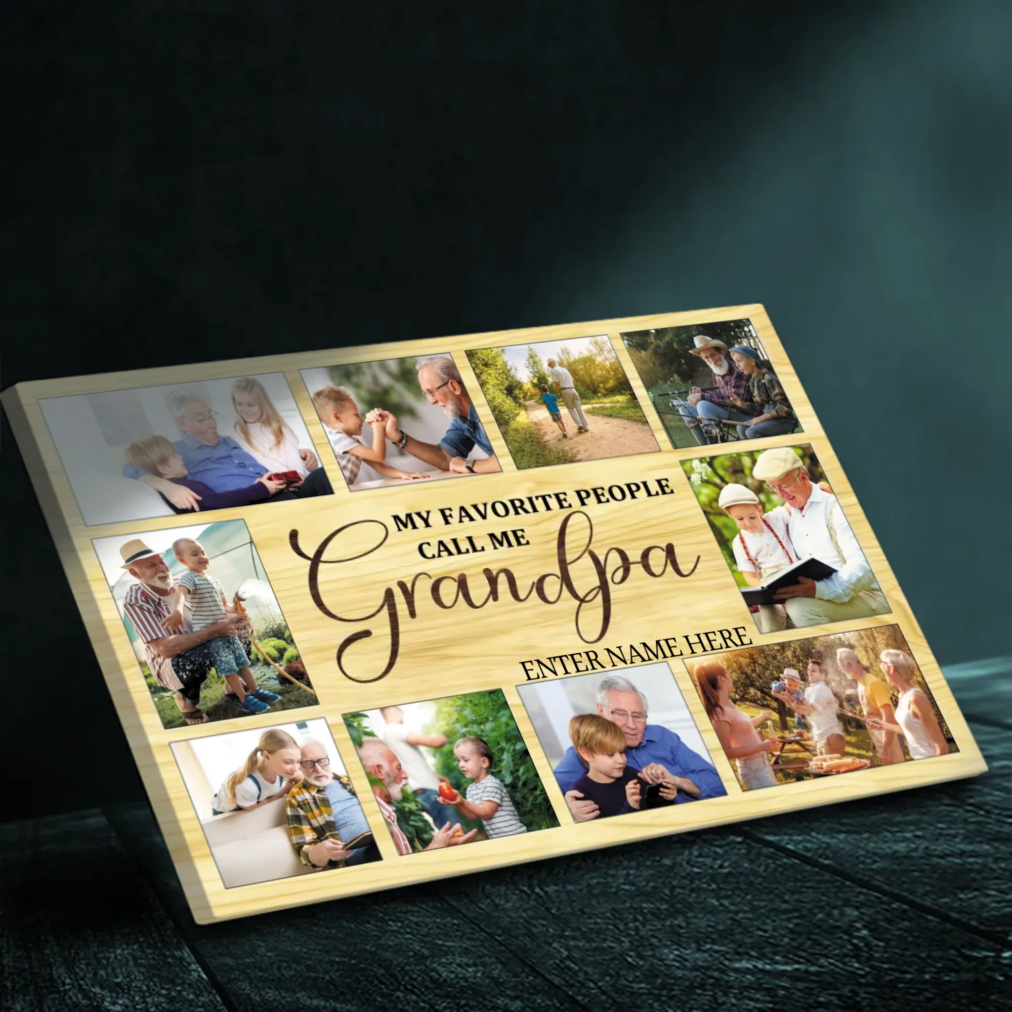 Customizable Canvas for Grandpa: Celebrate Your Favorite People | 89Prints