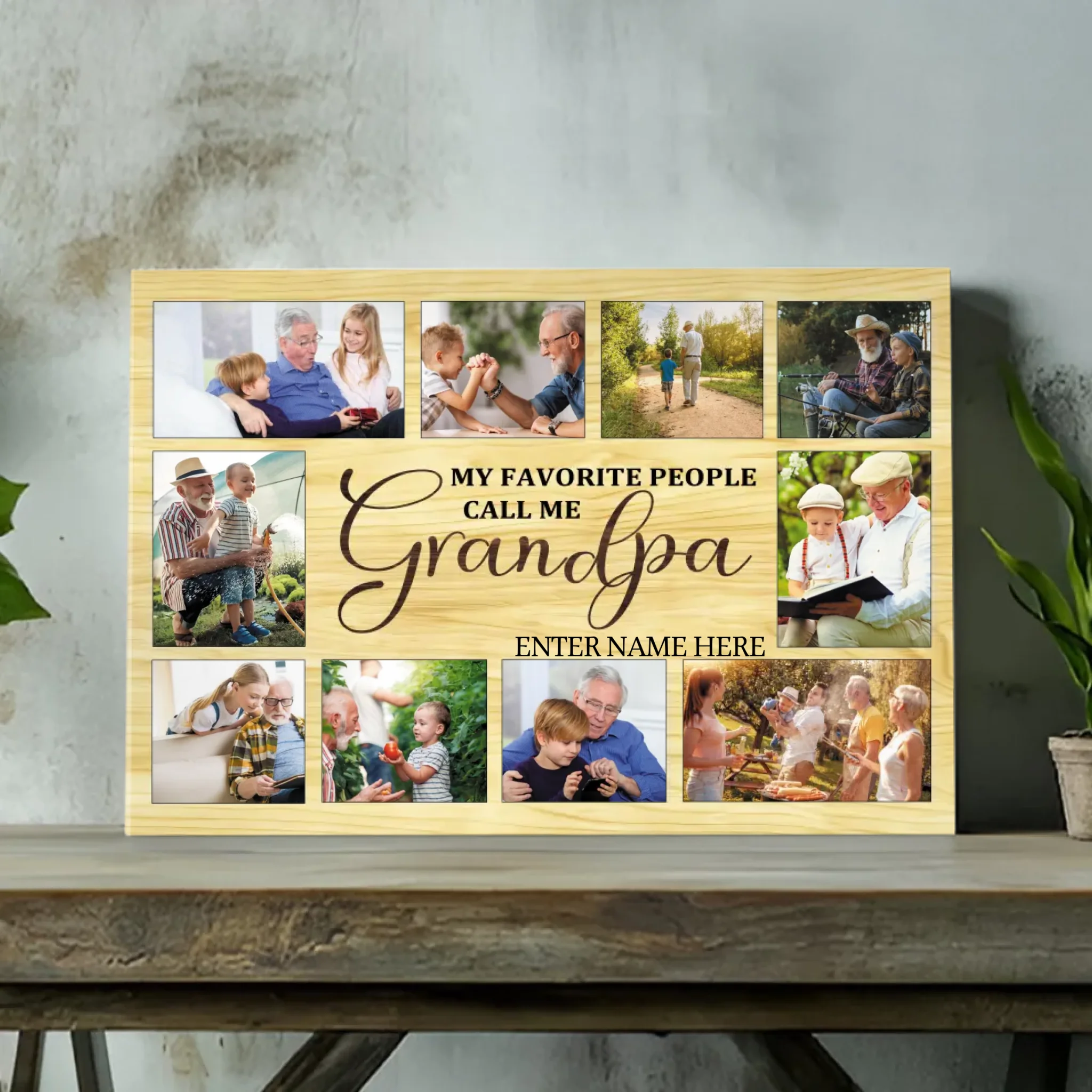 Customizable Canvas for Grandpa: Celebrate Your Favorite People | 89Prints