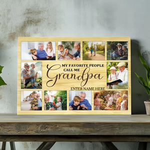 Customizable Canvas for Grandpa: Celebrate Your Favorite People | 89Prints