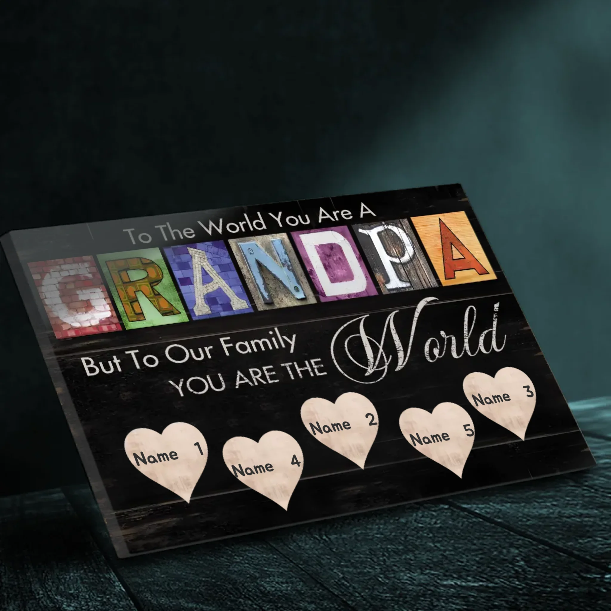 Personalized Grandpa Canvas Painting: A Sincere and Unique Gift | 89Prints