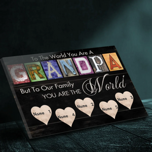 Personalized Grandpa Canvas Painting: A Sincere and Unique Gift | 89Prints