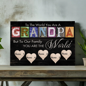 Personalized Grandpa Canvas Painting: A Sincere and Unique Gift | 89Prints