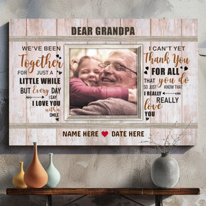 Customizable Canvas for Grandpa: A Unique Gift of Love At 89Prints