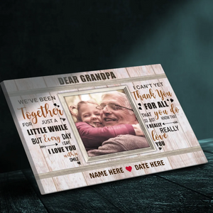 Customizable Canvas for Grandpa: A Unique Gift of Love At 89Prints