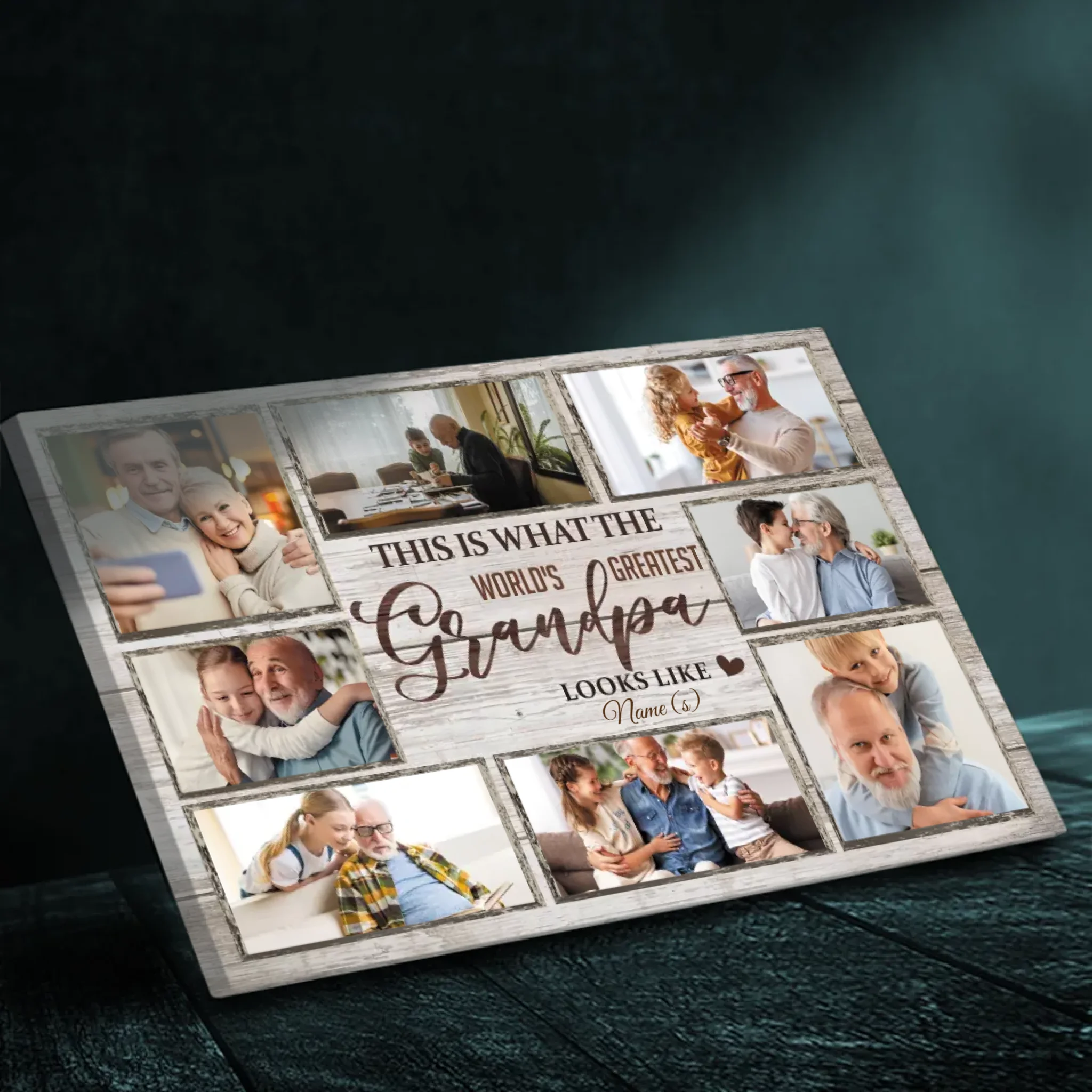 This Is What the World's Greatest Grandpa Looks Like - Personalized Canvas