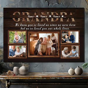 Grandpa: Celebrating Our Lifelong Love and Bond - Personalized Canvas