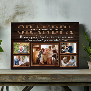 Grandpa: Celebrating Our Lifelong Love and Bond - Personalized Canvas