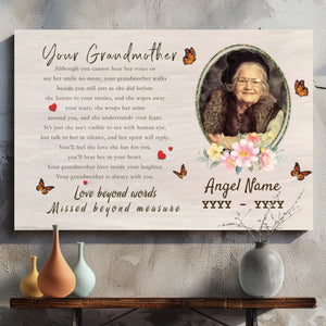 Customizable Canvas Tribute: Celebrate the Unbreakable Bond with Your Grandmother