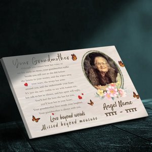 Customizable Canvas Tribute: Celebrate the Unbreakable Bond with Your Grandmother