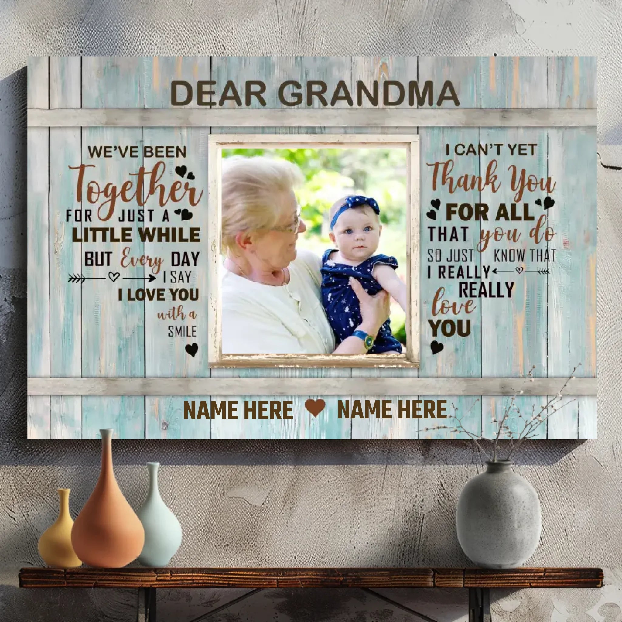 Personalized Canvas for Grandma: A Heartfelt Tribute of Love and Gratitude