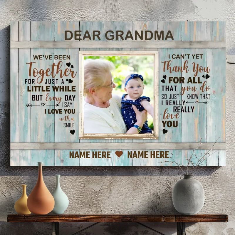 Personalized Canvas for Grandma: A Heartfelt Tribute of Love and Gratitude
