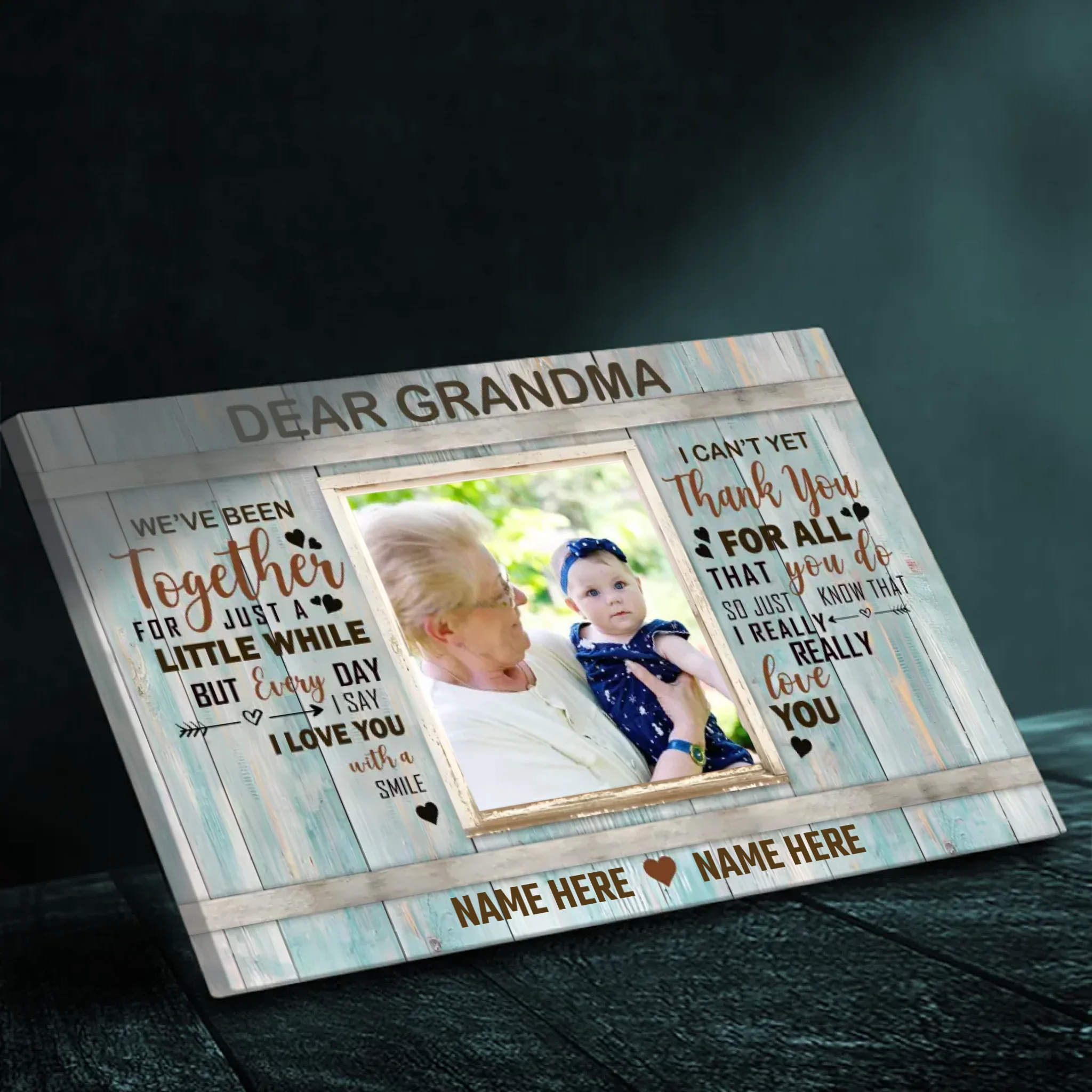 Personalized Canvas for Grandma: A Heartfelt Tribute of Love and Gratitude