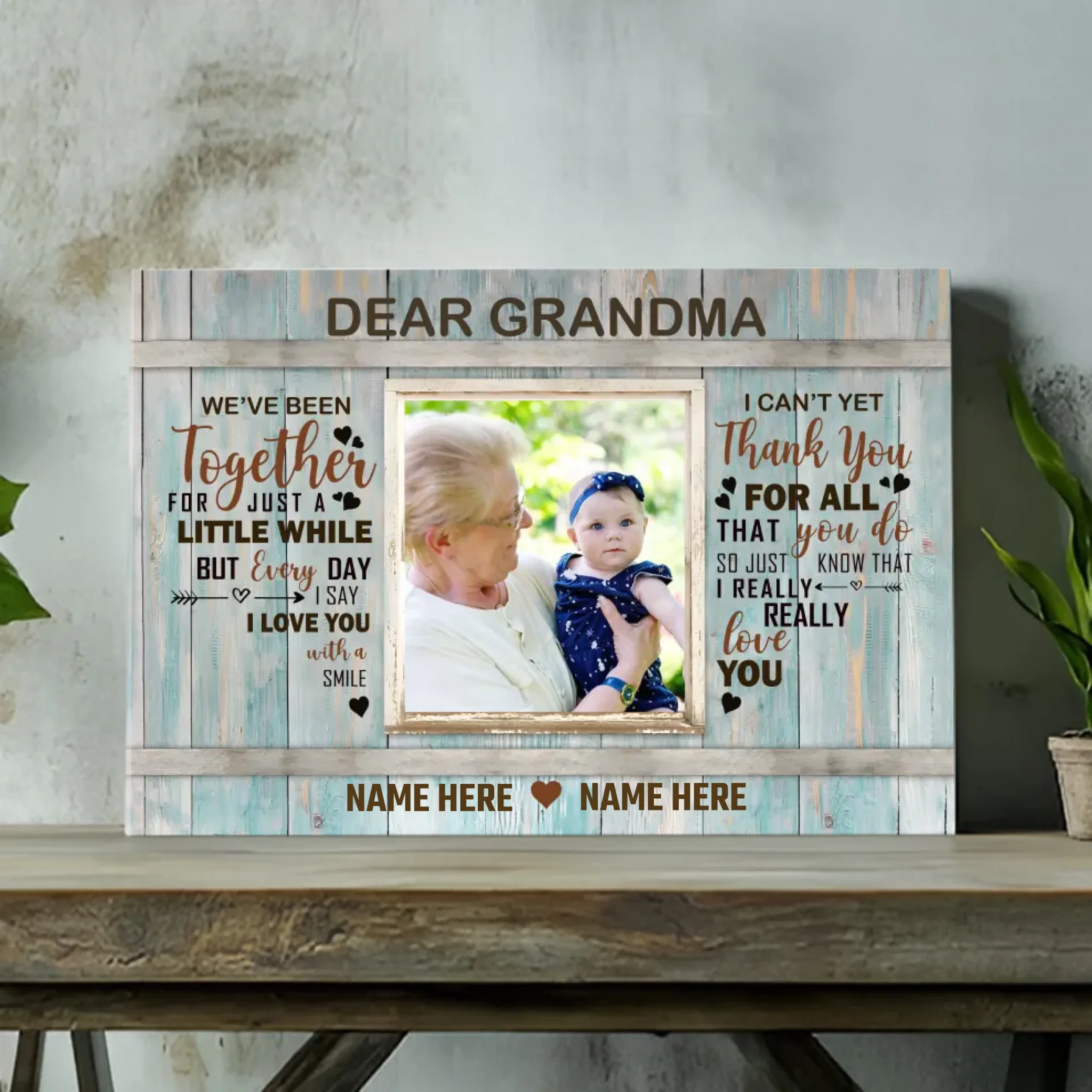 Personalized Canvas for Grandma: A Heartfelt Tribute of Love and Gratitude
