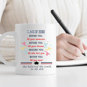 Graduation Magic Mug – Elegant Personalized Gift for Class of 20XX – 89Prints