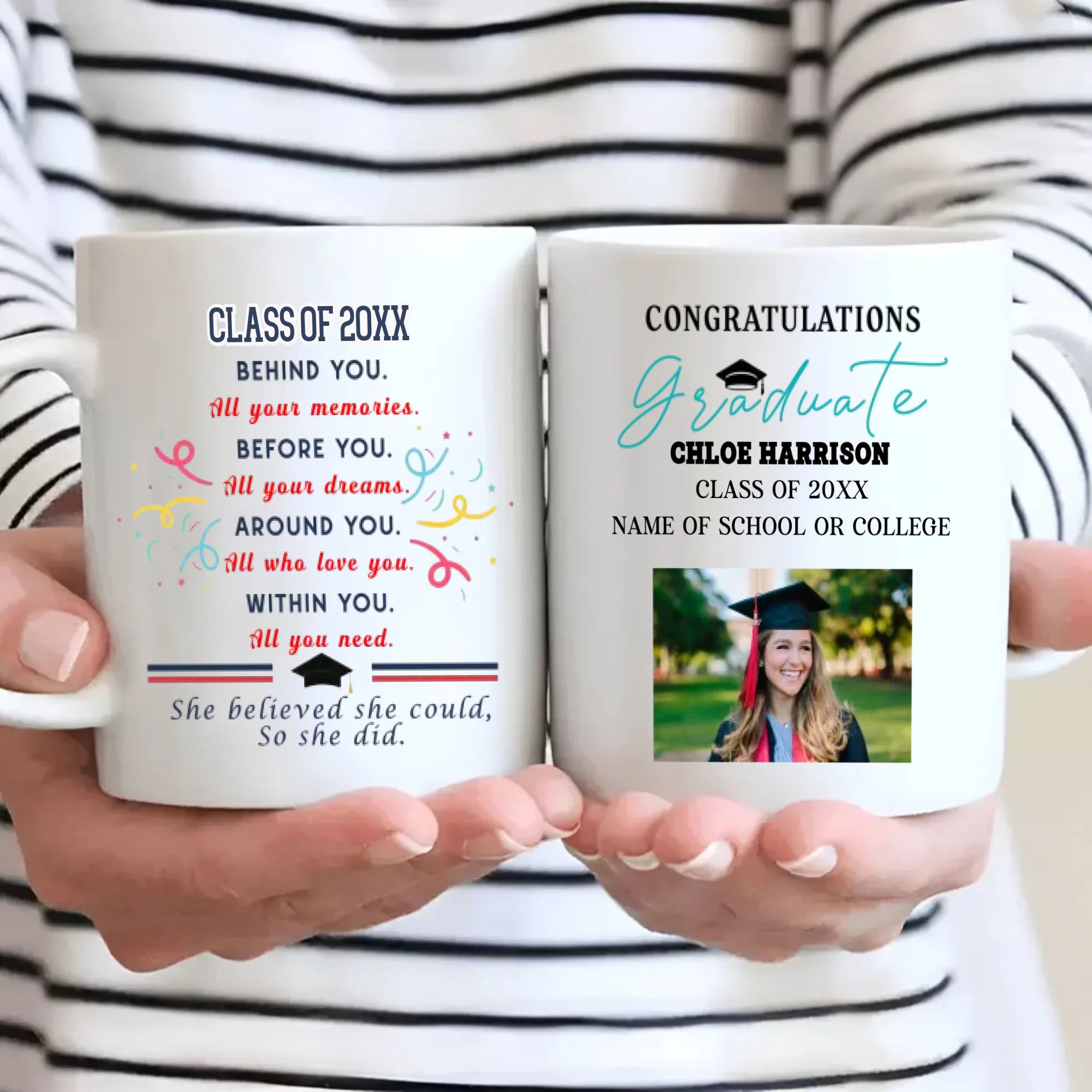 Graduation Magic Mug – Elegant Personalized Gift for Class of 20XX – 89Prints