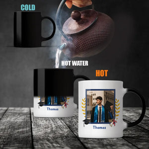 Graduation Gift Mug  – Elegant Personalized Gift with Heartfelt Wishes for Success – 89Prints