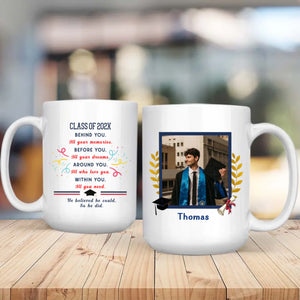 Graduation Gift Mug  – Elegant Personalized Gift with Heartfelt Wishes for Success – 89Prints