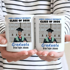 Heartfelt Graduation Gift Mug – Wishing You Success, Happiness & New Adventures – 89Prints