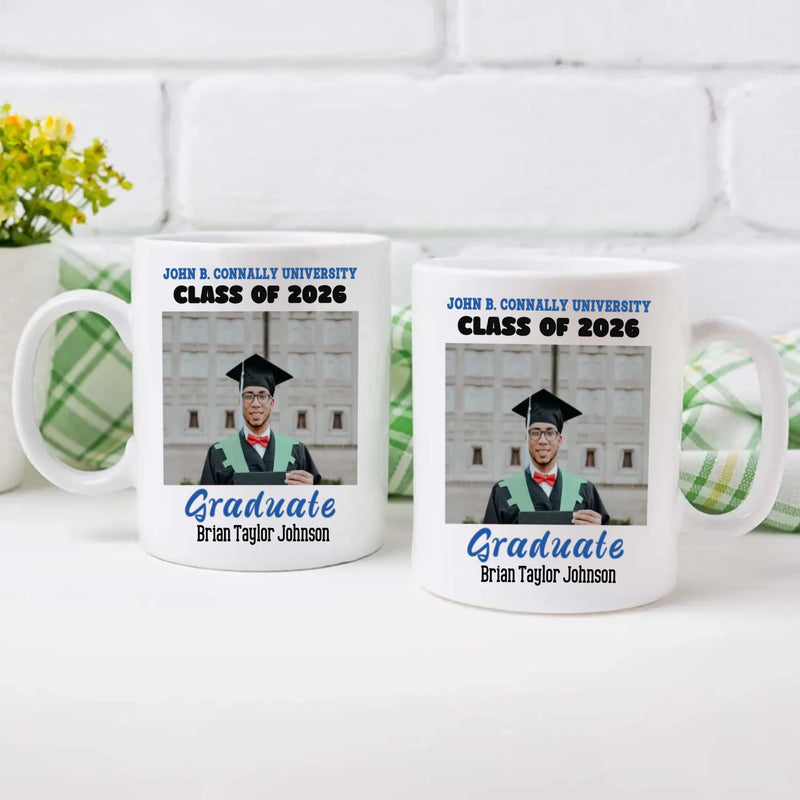 Heartfelt Graduation Gift Mug – Wishing You Success, Happiness & New Adventures – 89Prints