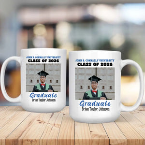 Heartfelt Graduation Gift Mug – Wishing You Success, Happiness & New Adventures – 89Prints