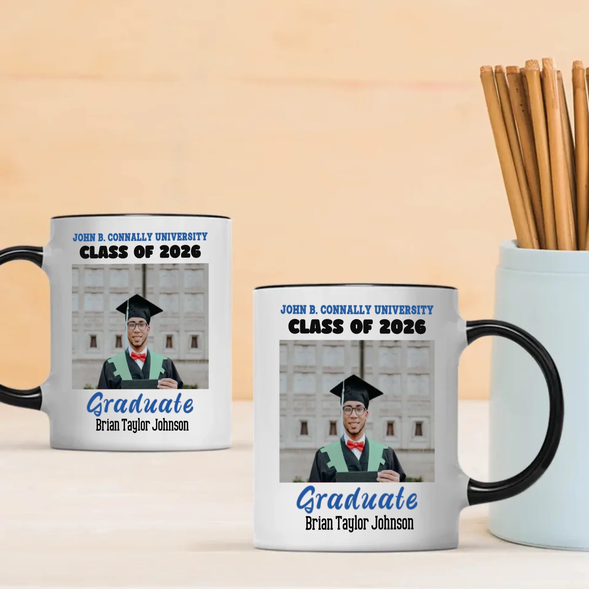 Heartfelt Graduation Gift Mug – Wishing You Success, Happiness & New Adventures – 89Prints