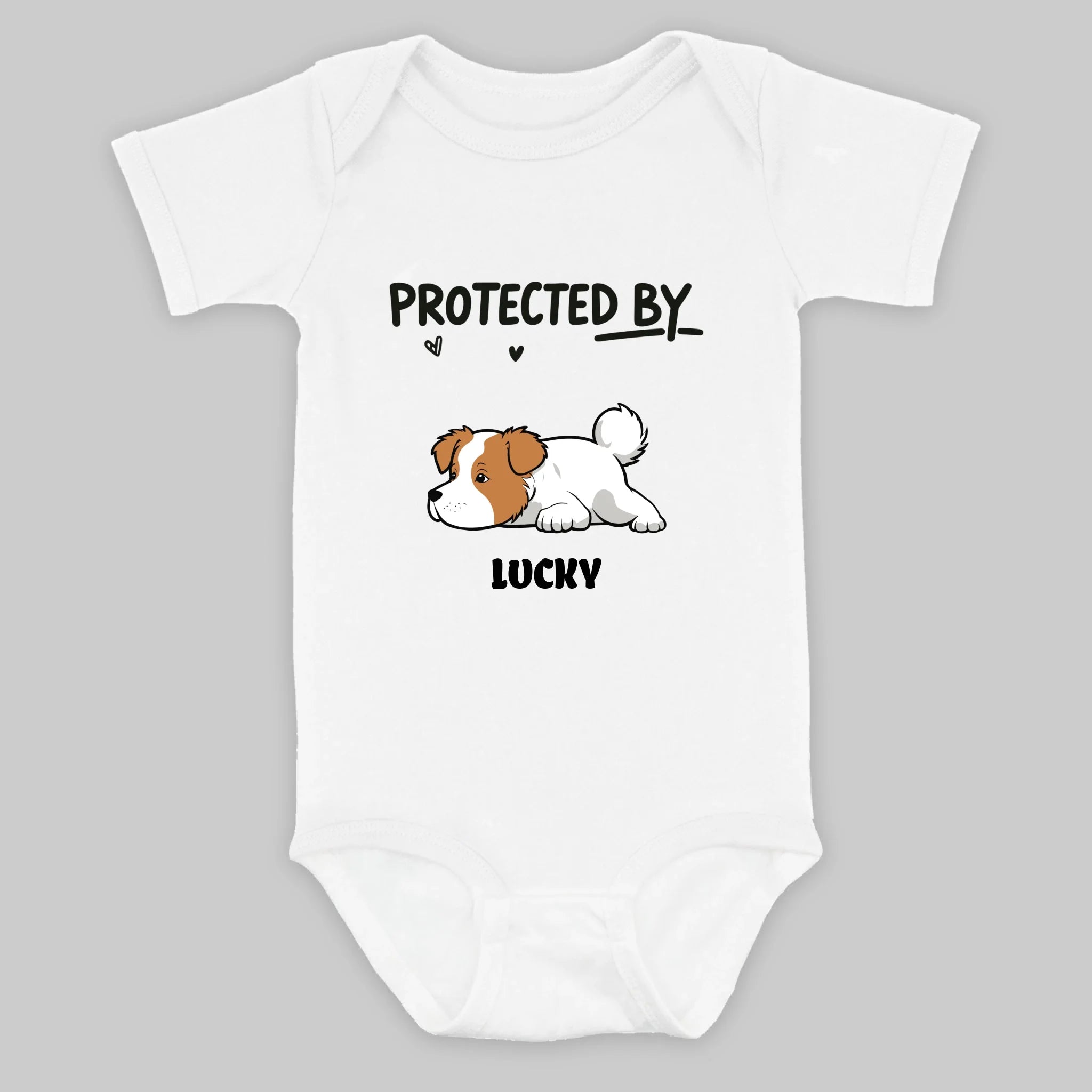 Personalized Baby Onesie with Dog – A Cute Keepsake for Newborns & Pet Families – 89Prints
