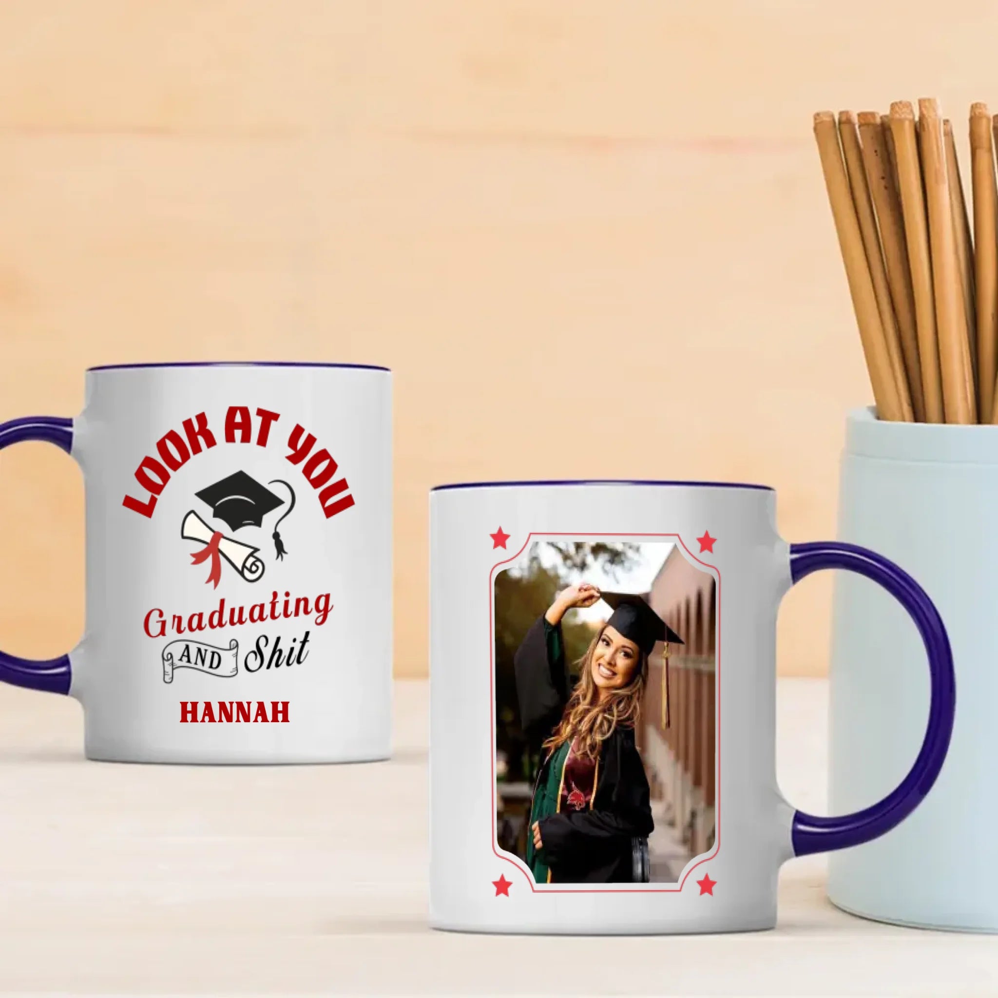 Good Luck Graduation Mug – Best Wishes for a Bright & Successful Future – 89Prints