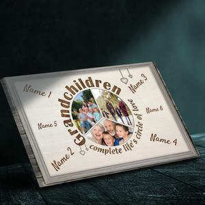 Personalized Grandchildren Canvas - A Heartwarming Tribute to Family Love