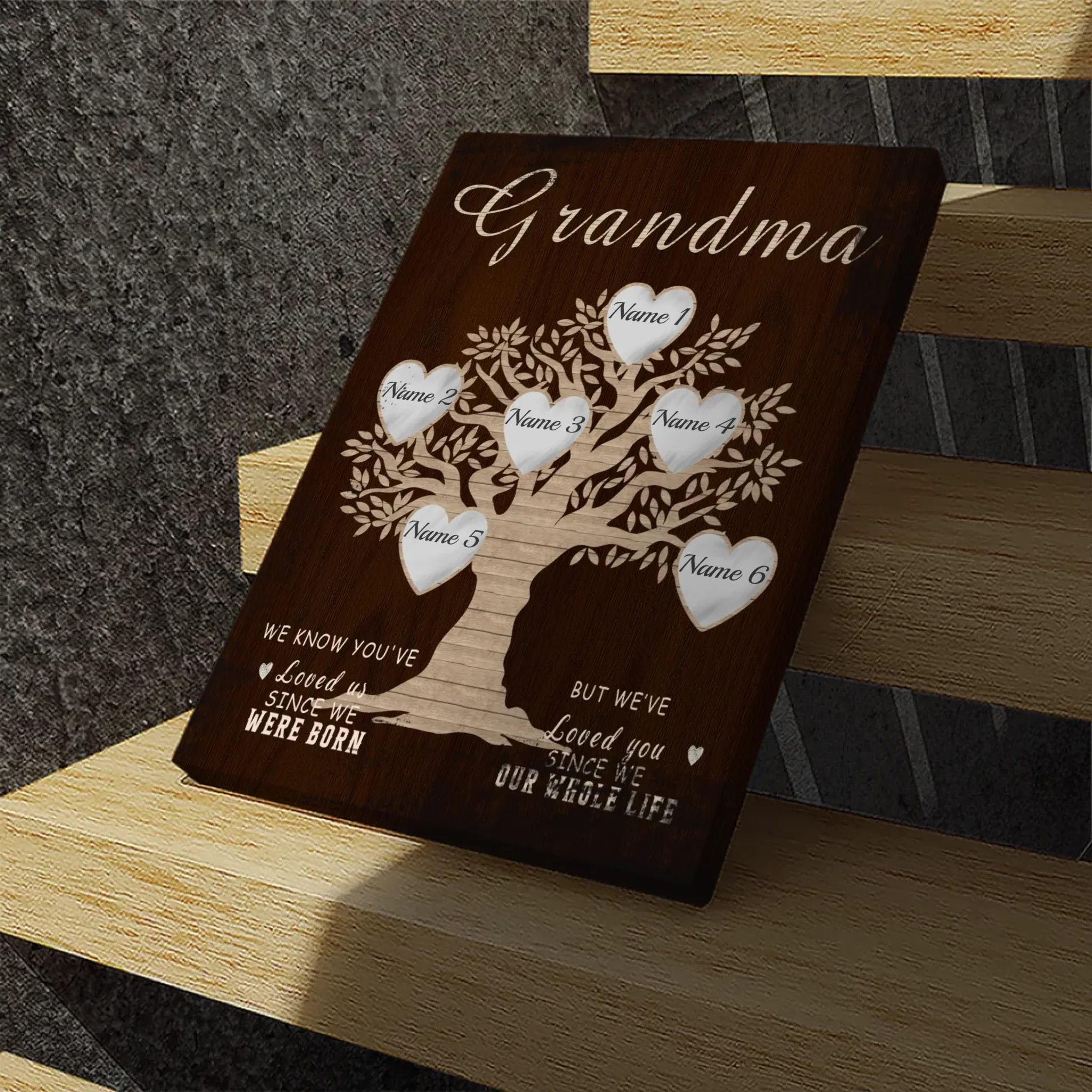 Personalized Family Tree Canvas - A Heartfelt Gift for Grandma | 89Prints