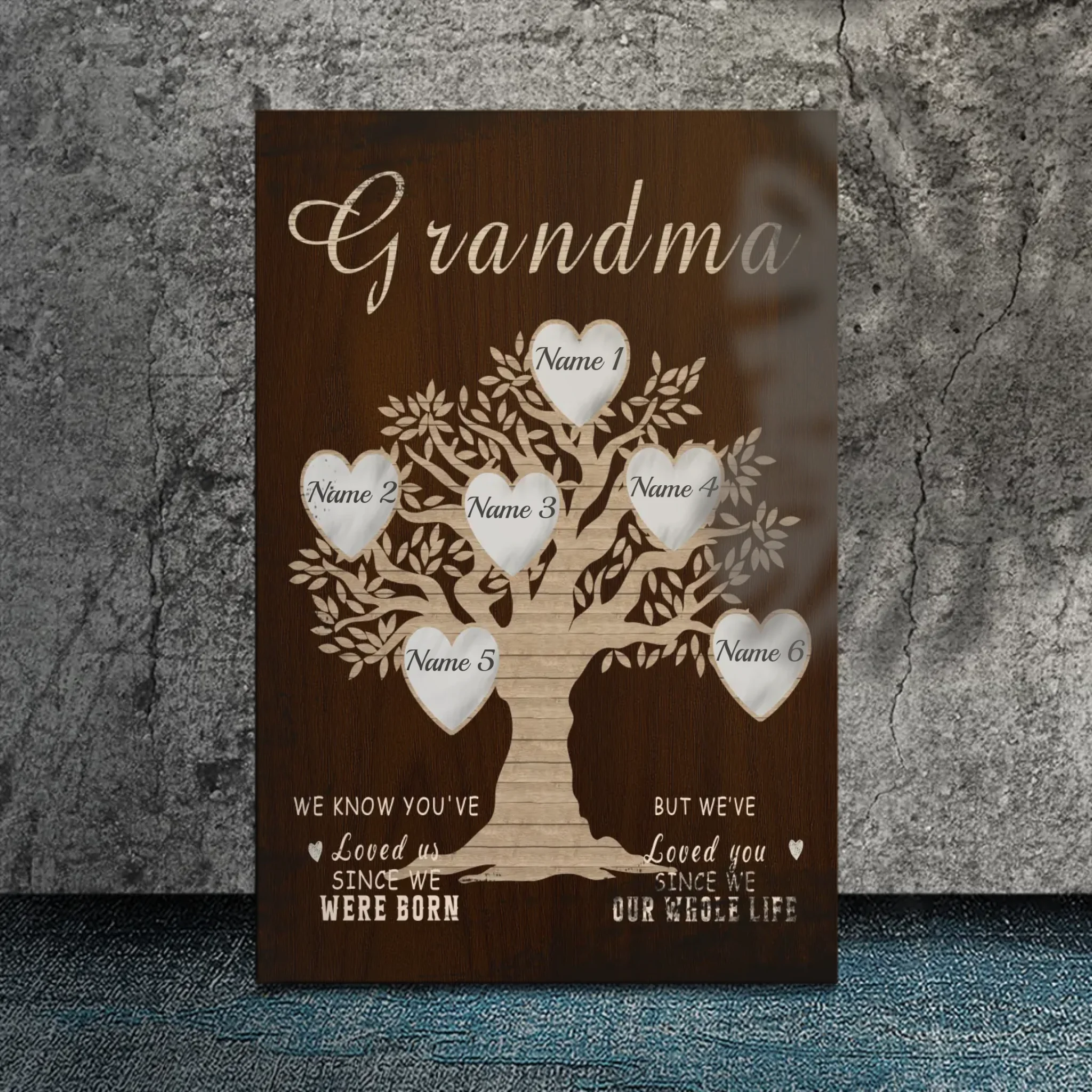 Personalized Family Tree Canvas - A Heartfelt Gift for Grandma | 89Prints