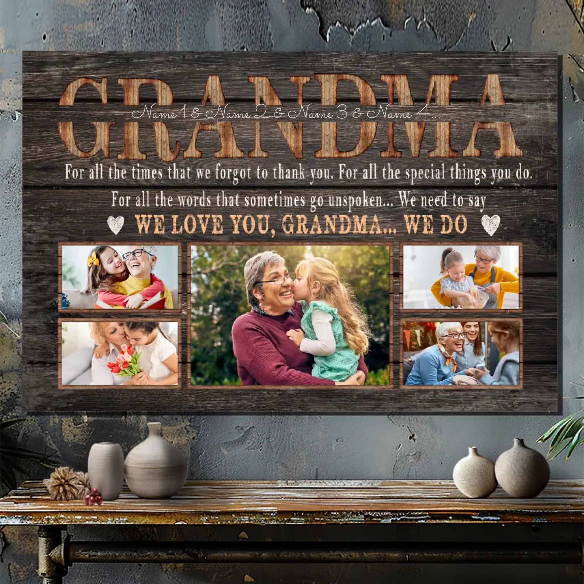 Customizable Canvas Art for Grandma – A Heartfelt Expression of Love and Gratitude