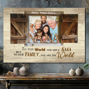 Customizable Canvas for Nana – A Special Tribute from the Whole Family