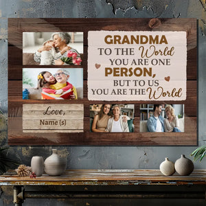 Personalized Canvas for Grandma – A Loving Tribute from the Heart | 89Prints