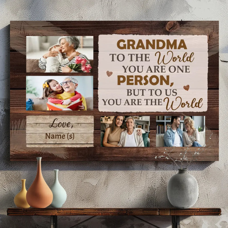 Personalized Canvas for Grandma – A Loving Tribute from the Heart | 89Prints