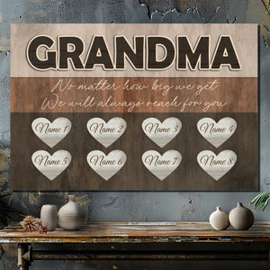 Customizable Canvas for Grandma – A Timeless Expression of Love and Care