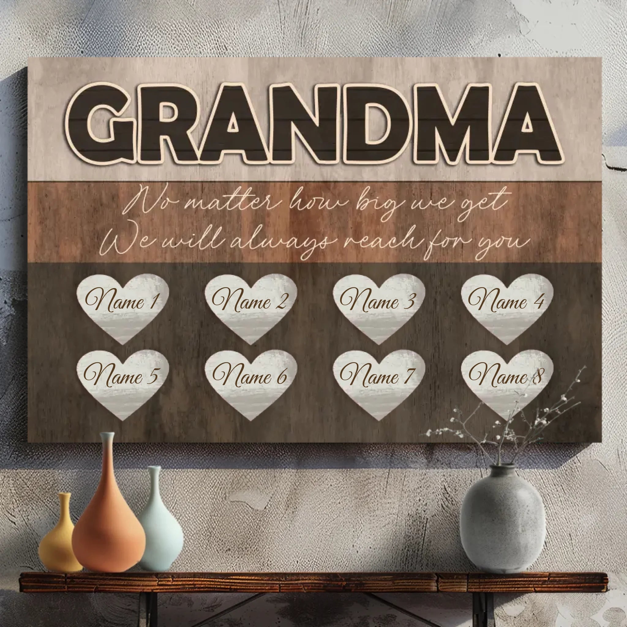 Customizable Canvas for Grandma – A Timeless Expression of Love and Care