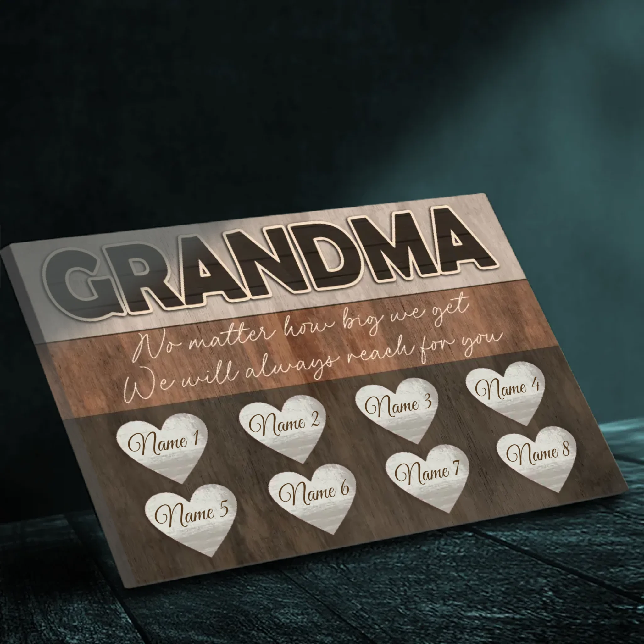 Customizable Canvas for Grandma – A Timeless Expression of Love and Care