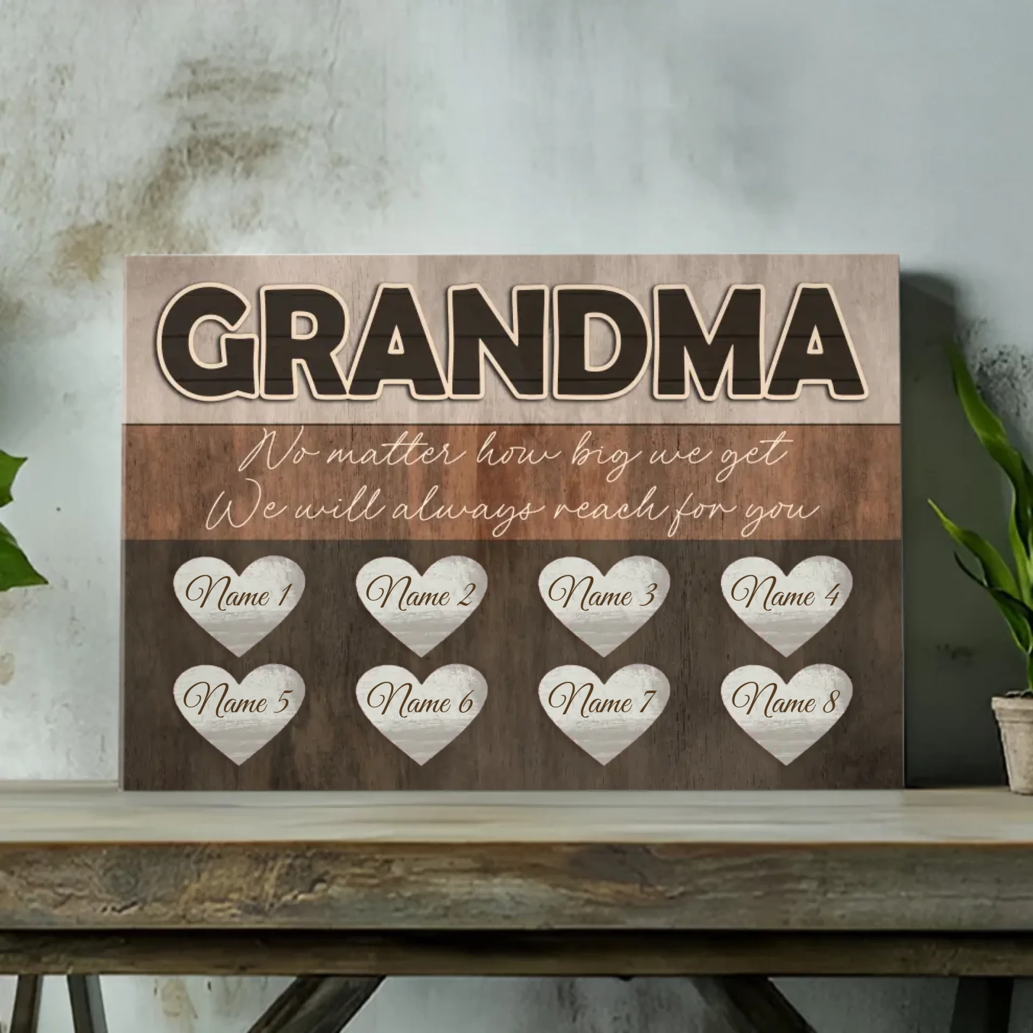 Customizable Canvas for Grandma – A Timeless Expression of Love and Care